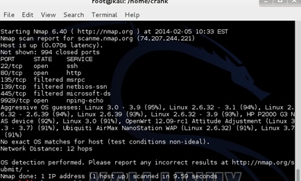 nmap scan
