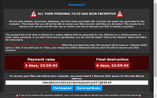 ransom32 – new crossover ransomware